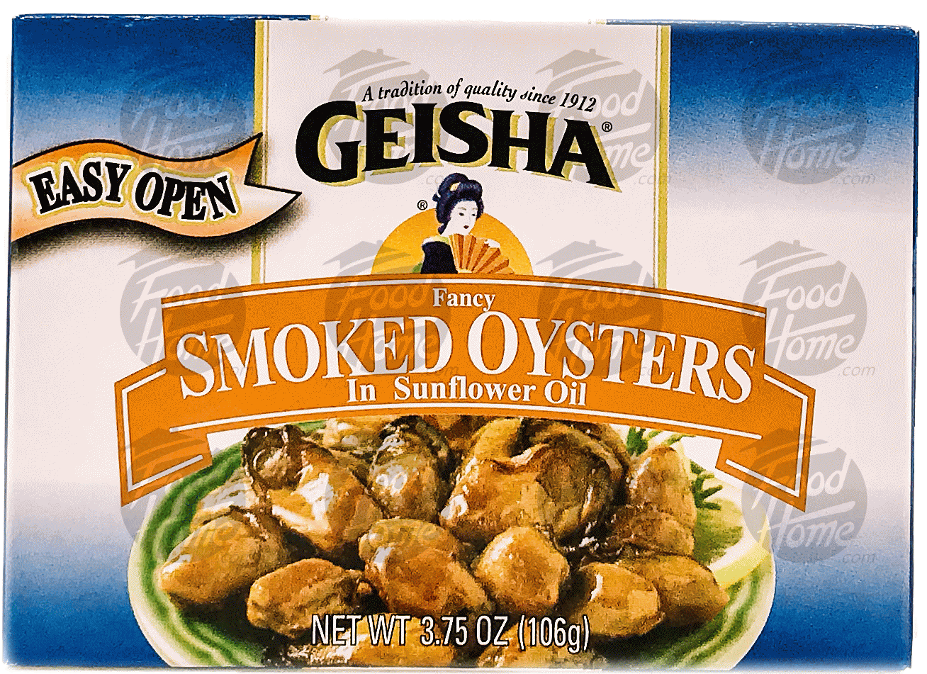 Geisha Oysters In Cottonseed  Oil Fancy Smoked Full-Size Picture